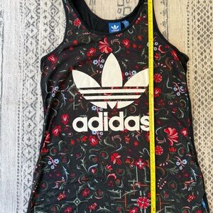 Adidas Black Tank with Floral Print